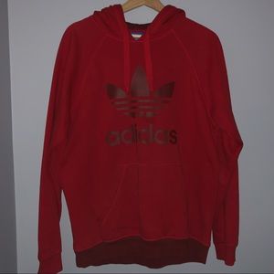 Red men’s adidas hoodie
